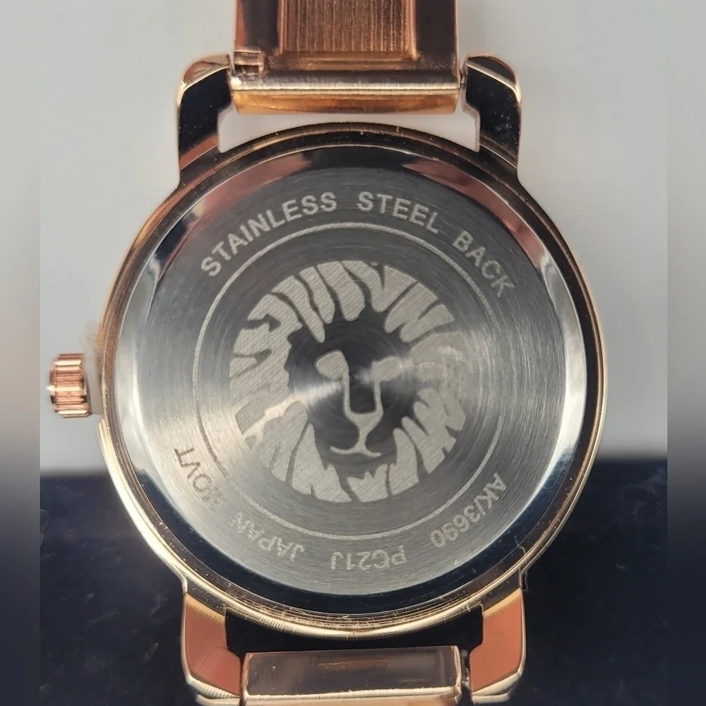 Anne Klein Gold with Blue Accents AK/3690 PC21J - Picture 6 of 6